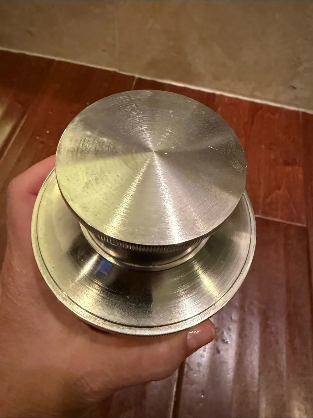 Restoration Hardware Metal Cocktail Shaker Drink Recipe Dial Heavy Duty, Rare!